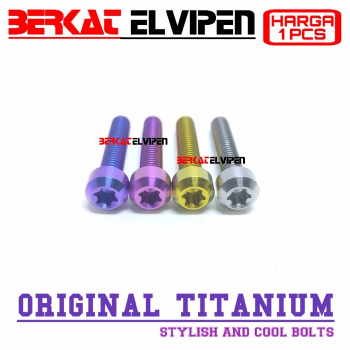 Baut Titanium M6 X 30 Drat 10 Panjang 30mm 3cm Lazada Indonesia