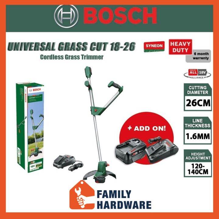 BOSCH UniversalGrassCut 1826 universal grass cut 1826 18v Cordless Grass Trimmer 18v Battery