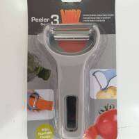 Peeler set of 3 ชุดมีดปอกเปลือกผัก ผลไม้ มีดขูด สไลด์ แครอท มะละกอ 1ชุด 3ชิ้น 3ใบมีด ทนทาน ใช้งานง่าย ปลอดภัย จับถือถนัดมือ