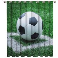 Soccer Curtains Balls Football Design Bedroom Kitchen Living Room Decoration Items Window Curtains For Living Room