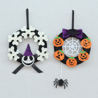 ฟักทองฮาโลวีน Spider Skull เลื่อมประตูผนังพวงหรีด Ghost เทศกาลในร่มกลางแจ้ง Diy จี้ Happy Halloween Decor สำหรับ Home