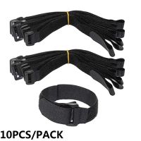 10 PC 2*60cm Reusable Fastening Bike Tie Nylon Hook &amp; Loop Durable Multil Purpose Self-adhesive High Quality Strap Cable Ties