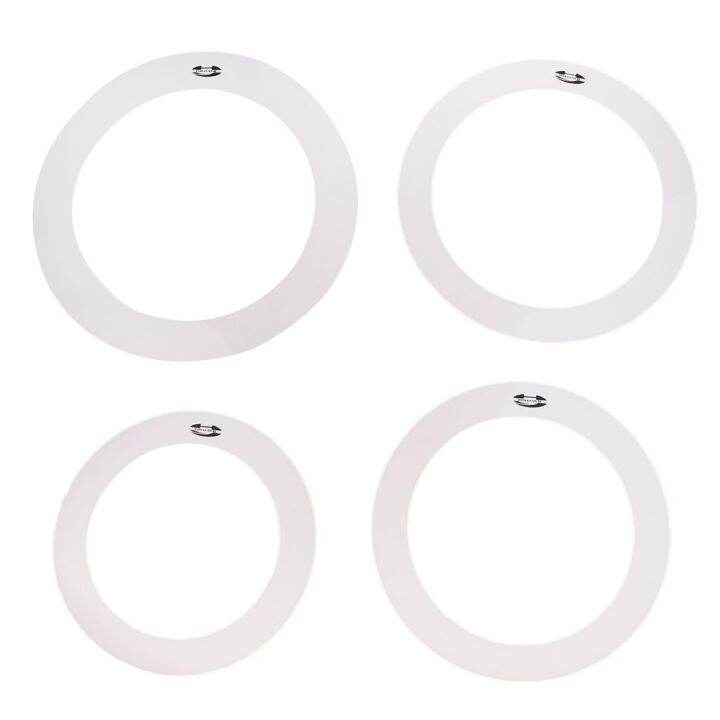 A Set Of Drum Mufflers Tone Control Rings 10'' 12'' 14'' 16'' Musical