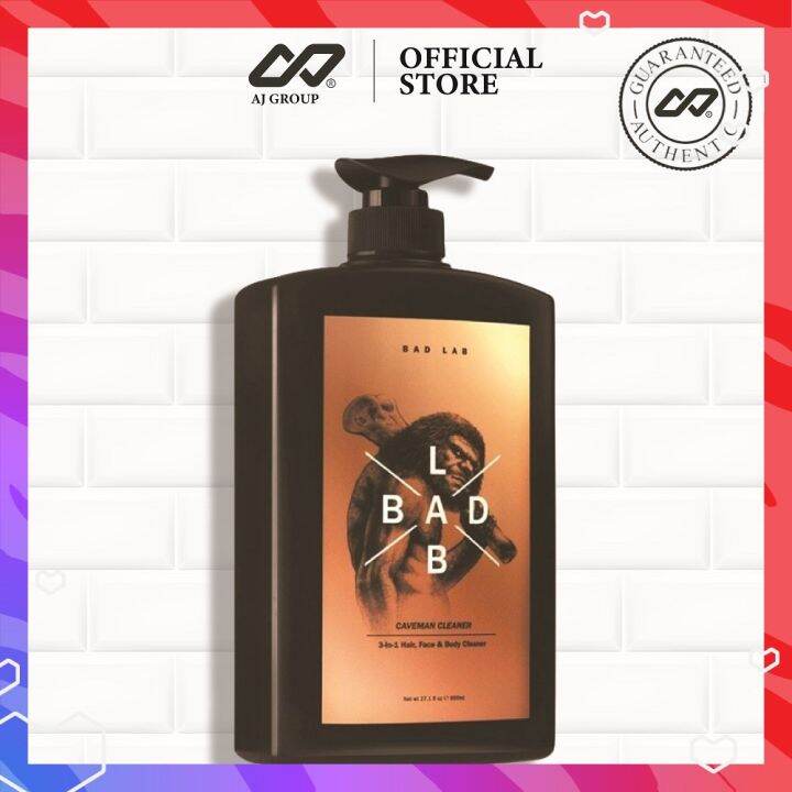 BAD LAB Classic Caveman Cleaner 3in1 Hair, Face & Body Cleaner (800ml