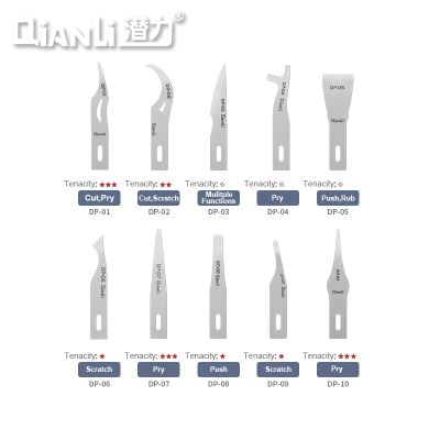 【YF】 Qianli DP Handmade Polished Blades High Toughness Soft Blade Phone Motherboard layering IC Chip Glue Clean Face ID Repair Tools