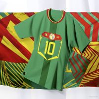 NEW 22-23 Senegal World Cup Away National Male And Female Players a Version Short Sleeve Sweatshirt