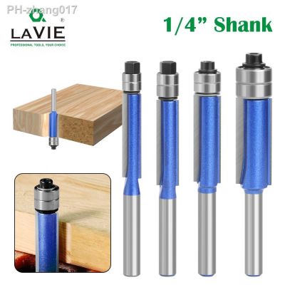 【LZ】 LAVIE 1PC 6MM 6.35MM Shank Double Bearing Flush Trim Bit Router Bit Woodworking Milling Cutter For Wood Bit Face Mill