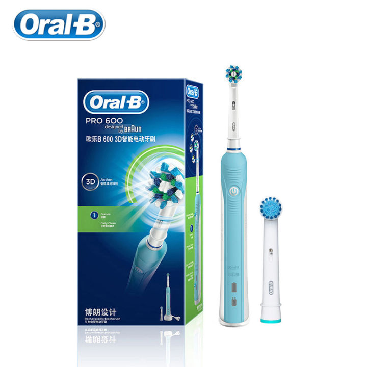 oral-b-electric-toothbrush-pro600-pressure-sensor-deep-clean-3d-clean-tecnology-inductive-charge-toothbrush-brush-heads