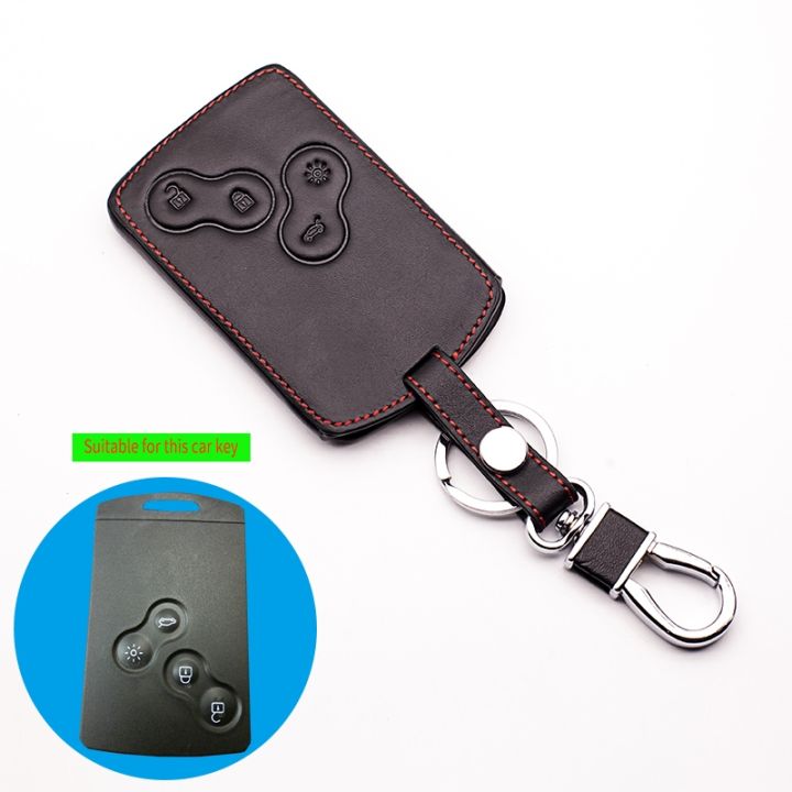 2016-car-cover-top-layer-leather-car-keychain-key-cover-case-holder-for-renault-clio-scenic-megane-duster-sandero-4-buttons
