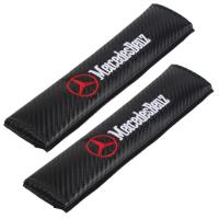 2 Pcs Auto Seat Belt Cover Shoulder Pad Cushion Carbon Fiber Car Seats Seat Belt Pads Car-Styling Accessories For Mercedes Benz Gle Glc Gls Amg Glk Gla Cls Amg W212 W210 W204 W205 ...