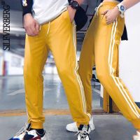 HOT14★ผู้ชาย Sweatpants ฤดูใบไม้ร่วงฤดูร้อน Patchwork GYM Jogging กางเกงหลวมชายการฝึกอบรมกีฬา Oversize กางเกง