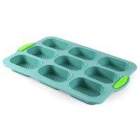 Silicone 9 Grid Oval Mold French DIY Bun Baking Tray Mold Non-Stick Baking Accessories