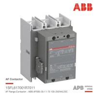 ABB AF580-30-11-70 580A 315kW คอนแทคเตอร์ 100-250VAC/DC, ABB AF Range Contractor  1NO+1NC