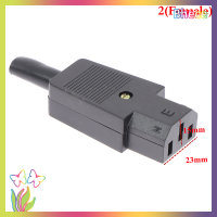 ซ็อกเก็ต3Pin AC แบบตรงปลั๊กเคเบิลเชื่อมต่อ C14 16A 250V หัวเสียบตัวเมีย C13