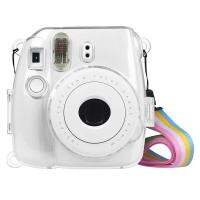 คุ้มค่ากับฝามีสายรัดเคส PVC แข็งแบบใสกล้องสำหรับ Fujifilm Instax Mini 9/8/8 + PR