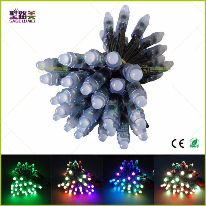 50pcs-unit-dc5v-ws2811-led-pixel-moduleblack-green-white-rgb-wire-string-lights-christmas-holidayaddressableip68-waterproof