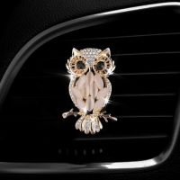 1Pcs NEW Crystal Owl Car Air Freshener Auto Outlet Perfume Clip Interior Accessories Car-styling Vent Solid Fragrance Diffuser