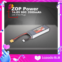 Ultrarich ZOP กำลัง14.8V 3500MAh 60C 4S 1P Lipo B Attery XT60ปลั๊กสำหรับโดรนอาร์ซีเรือ