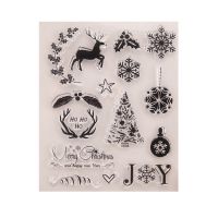 Christmas DIY Silicone Clear Stamp Cling Seal Scrapbook Embossing Album Decor