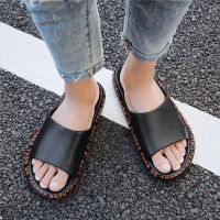 2021 New Slippers Men Summer Fashion Beach Flip Flops Indoor Couples Home Bathroom Non-slip Soft Tide To Wear Slippers Flat Shoe