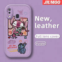 JIUMOO เคส A20s M10s A20 A30ปลอกสำหรับ Samsung เคสโทรศัพท์ลายการ์ตูนสีชมพูสติทช์มอนสเตอร์ดีไซน์ใหม่นุ่มหนังฝาปิดด้านหลังเลนส์เต็มรูปแบบเคสป้องกันกล้องเคสกันกระแทก