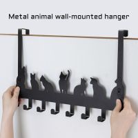 Punch Free Metal Hook Hanger Can Hang over the Door or in the Bathroom 2 Different Types to Choose Contains 8 Hooks