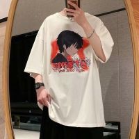 CODpz119nb M 5XL Fashion Quadratic Element Menswear Crew Neck Short Sleeve T shirt For Man Korean Style Disappointment Print Oversized Shirt Loose Graphic Tees Black White Tops