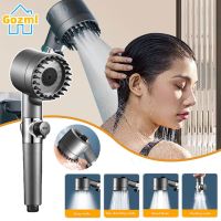 Shower Head 4 Modes Adjustable High-Pressure Showerhead One-key Stop Water Saving Massage Eco Shower Head Bathroom Accessories
