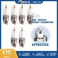 ZZOOI 4/6PCS Spark Plugs TORCH E7C Replace for Candle DENSO W22FS BERU 0001445702 SUZUKI 09482-00082 09482-00153 SUBARU 82054-9312