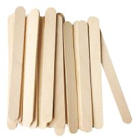 100Pcs/Set Popsicle Sticks Natural Wooden Pop Popsicle Sticks 11.4CM Length Wood Craft Ice Cream Sticks Popsicl Accesorios