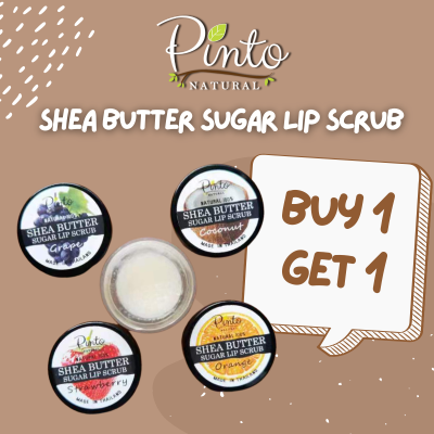 1 แถม 1 (Buy 1 Get 1) Pinto Natural Sugar Lip Scrub ลิปสครับน้ำตาล ผสานเชียบัตเตอร์ธรรมชาติ บำรุงปากเรียบเนียน ไม่เป็นขุย