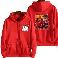 Charles Leclerc 16เสื้อวอร์มลำลองสำหรับผู้ชาย,Hoodie ฤดูใบไม้ผลิฤดูใบไม้ร่วงมีซิปรูดเสื้อขนาดใหญ่เสื้อโค้ทชุดกีฬาใหม่สำหรับผู้หญิง