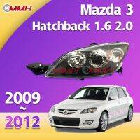 สำหรับ Mazda3 ไฟหน้า Mazda3 Hatchback 2008-2010 ไฟหน้าสำหรับ ไฟหน้า โคมไฟหน้า ไฟหน้า​โปรเจค​เตอร์​ โคมไฟหรถยนต์ เลนส์กระจก headlamp headlight front light lens