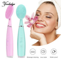 Electric Facial Cleansing Brush Face Wash Silicone Ultra-sonic Cleaner Skin Care Face Massager Pore Exfoliator Face Scrub Brush