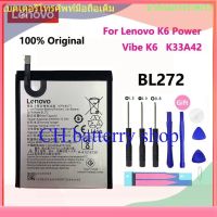 100% หน้าแรก Real 4000mAh BL272 แบตเตอรี่ For Lenovo K6 Power Vibe K6 K33A42  Phone Replacement แบตเตอรี่