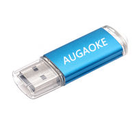 64GB 128GB 256GB 512GB 1TB 2TB AUGAOKE U Disk ความเร็วสูงฝาครอบแบบโปร่งใสความจุสูง USB 3.0หน่วยความจำแฟลชไดรฟ์อุปกรณ์คอมพิวเตอร์ก้าน