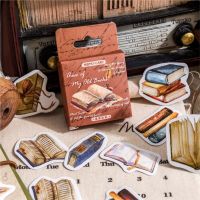 hot！【DT】☁✑♤  46Pcs Book Collection Boxed Stickers Scrapbooking Label Diary Stationery Album Planner