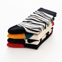 Casual Striped Cow Printed Crew Socks Women Cotton Designer Crazy Best Cartoon Darn Tough Boys Socks Thermal Personalised Socks