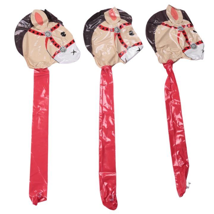 3-pcs-inflatable-horse-heads-cowgirl-stick-pvc-balloon-outdoor-educational-toys-for-children-babies-birthday-gifts