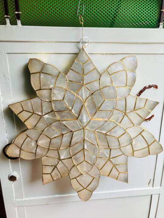 Capiz Parol White Flower 18inches | Lazada PH