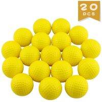 【CW】 20Pcs Practice Balls Foam Sponge Soft Elastic Training Aid