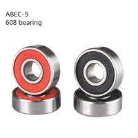 ABEC-9 608rs ตลับลูกปืนสเก็ตบอร์ดเหล็ก GrC15ป้องกันสนิม7เม็ด608รองเท้าสเก็ตที่มีแบริ่งลูกกลิ้ง FSK ความเร็วอินไลน์เงียบเรียบ