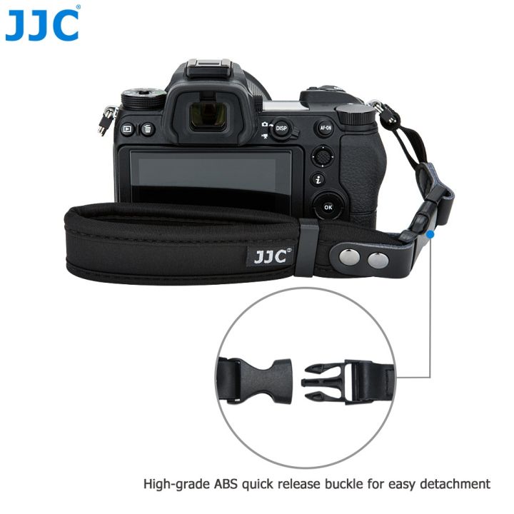การขาย-jjc-สายคล้องกล้องแบบนุ่มสายรัดข้อมือสายคล้องมือแบบปลดเร็วสำหรับ-canon-nikon-sony-fuji-olympus-pentax-dslr-อุปกรณ์เสริม