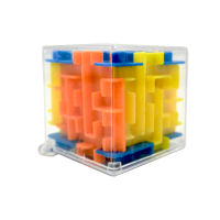 Funny Plastic 3D Cube Maze Puzzle Anti Stress Brain Training Sensory Fidget Toy for Boys Girls Small Gift for Children Birthday