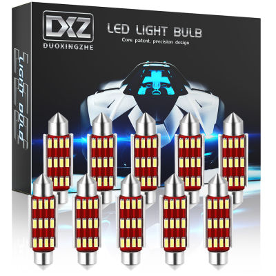 DXZ 100Pcs C5W C10W LED Bulbs Canbus Festoon-31MM 36MM 39MM 41MM 4014 chip Car Interior Dome Light Reading Light Auto Lamp 12V