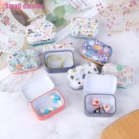 Small daisies✿✿Mini Flower Tin Trinket Box Jewelry Storage Case Tinplate Small Floral