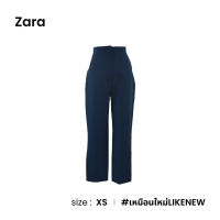 ZARA กางเกงขายาวเอวสูงเเต่งลายตะเข็บปักตรงหน้าหลัง D030-2