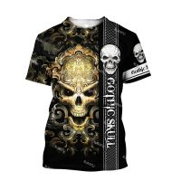 Xzx180305 fashion casual T-shirts 3D tshirt Unisex skull graphic 3D print mens T-shape summer short sleeve scary