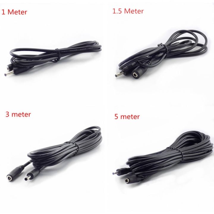 5v-2a-dc-power-cable-extension-cord-1-1-5-3-5-meter-adapter-3-5mm-x-1-35mm-dc-female-dc-male-connector-for-cctv-security-camera-wires-leads-adapters