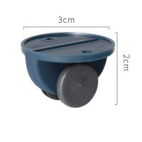 4pcs/set Adhesive Swivel Casters Universal Furniture Wheel Castor Roller Silent Wheel for Storage BoxTissue BoxTrash-can